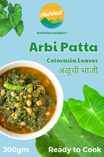 Arbi Patta | Colocasia Leaves | Ready to Cook